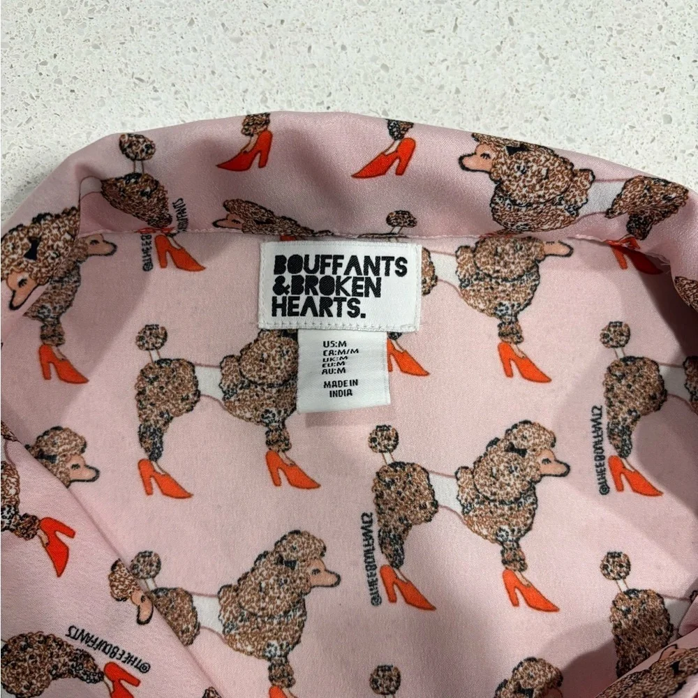 Bouffants & Broken Hearts Poodle Pajama Top